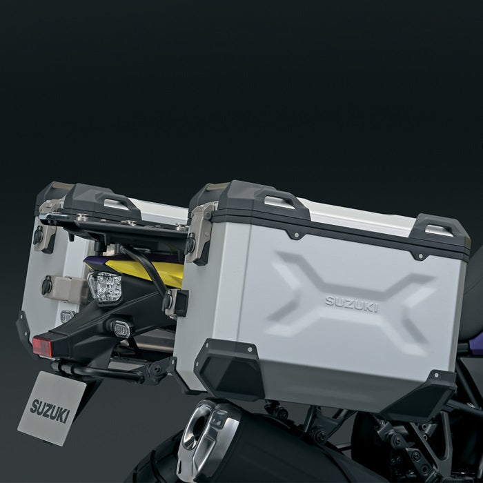 Suzuki Aluminum Side Case Set, Silver product image 3