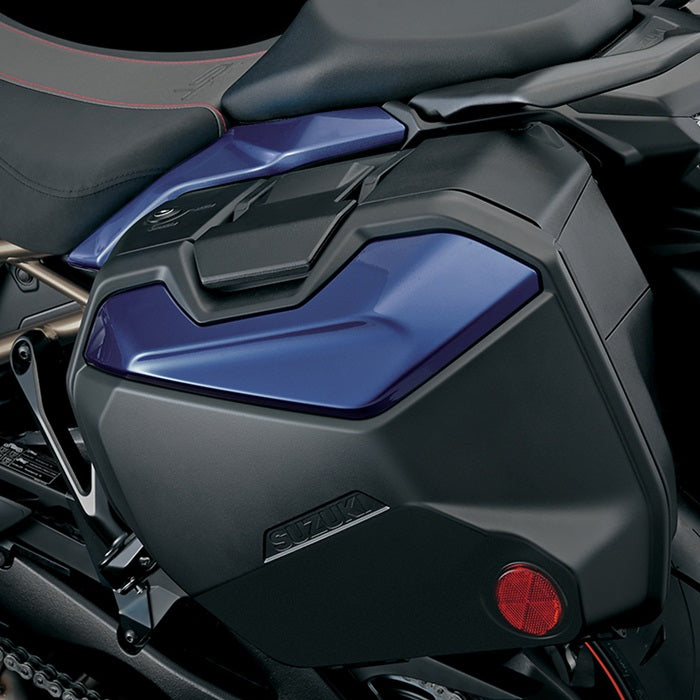 Suzuki Side Case Garnish, Metallic Reflective Blue – Suzuki item 95400-48840