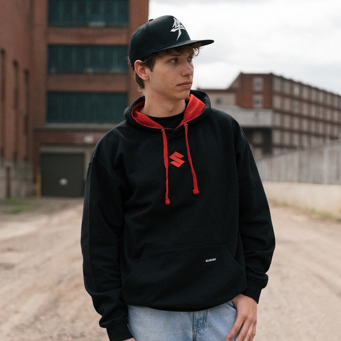 "S" Contrast Hoodie