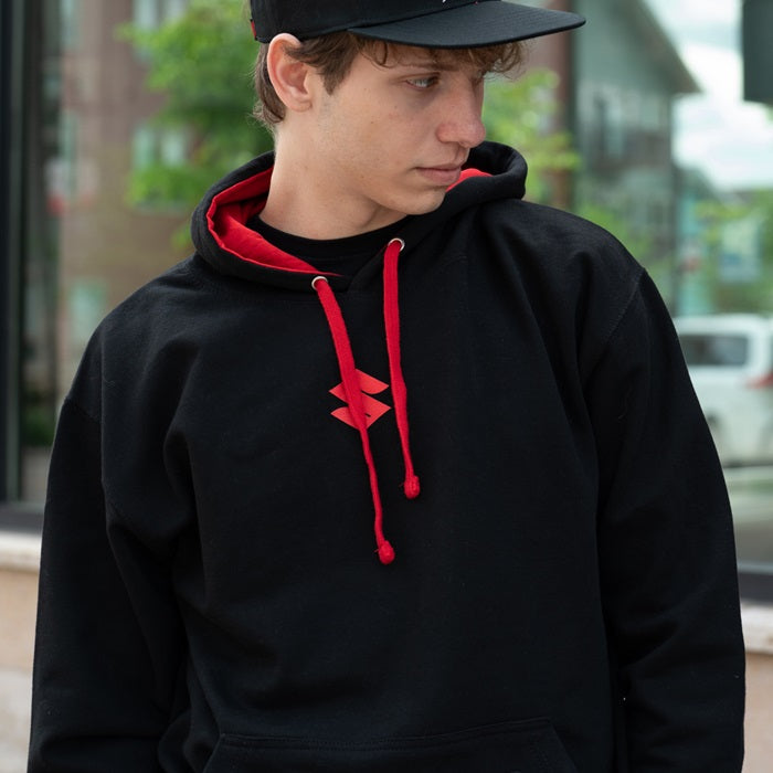 "S" Contrast Hoodie