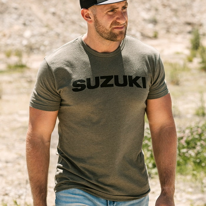Suzuki Logo Tee, Military Green