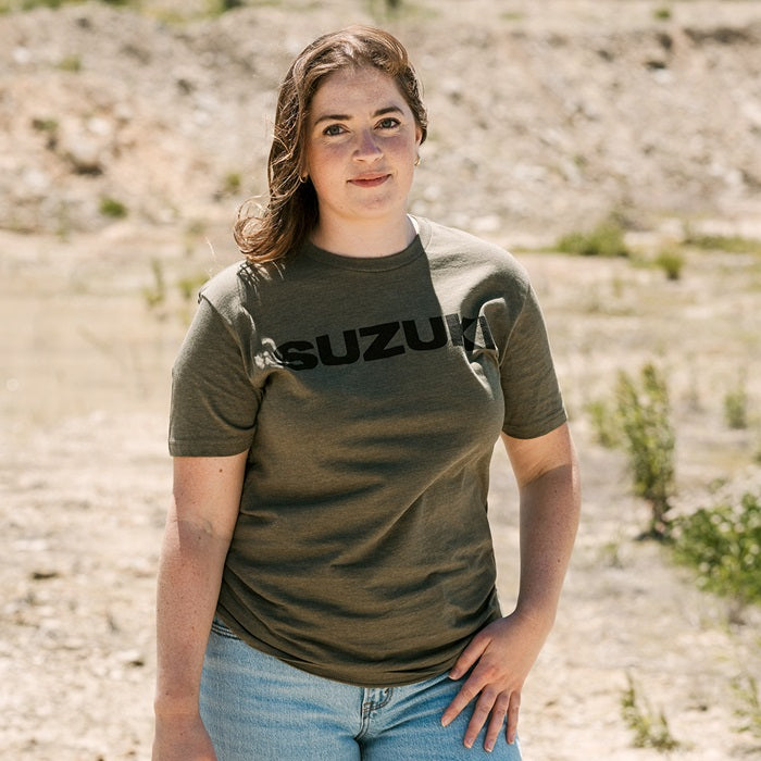 Suzuki Logo Tee, Military Green