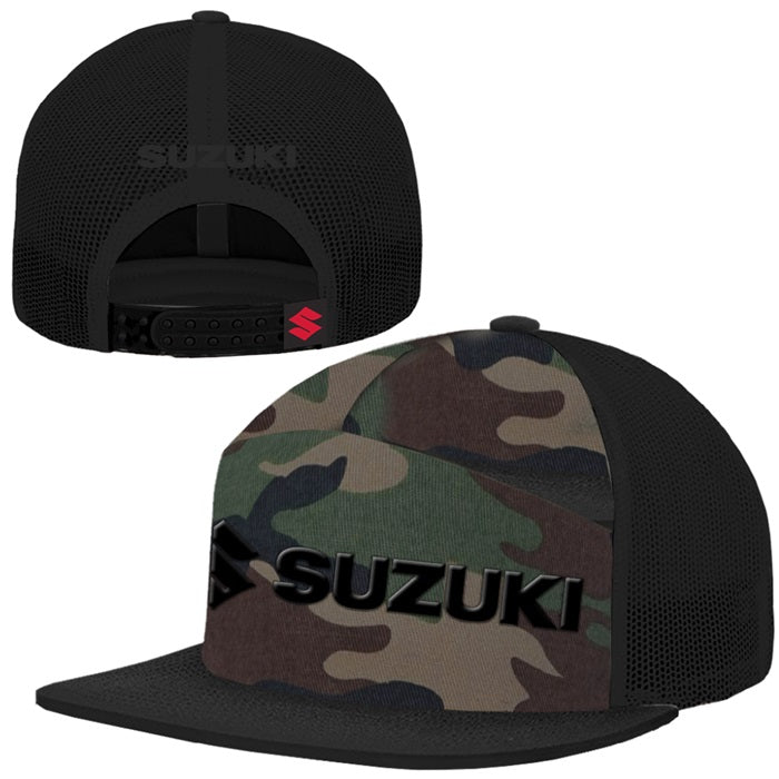 Suzuki Camo Flat Bill Hat