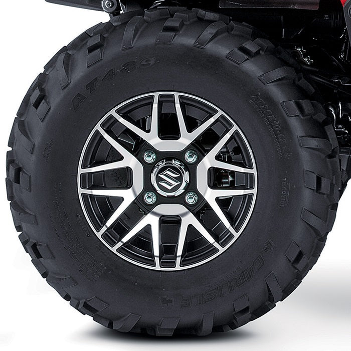 Suzuki Tire & Wheel Set, Silver/Black – Suzuki item 990A0-45240-SIL