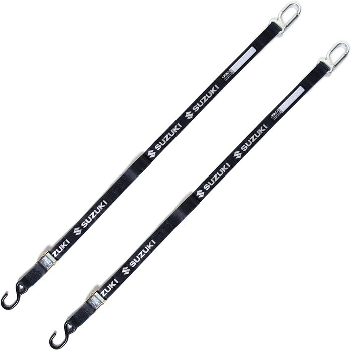 Suzuki 1.5" Tiedowns, Black – Suzuki item 990A0-99010-BLK