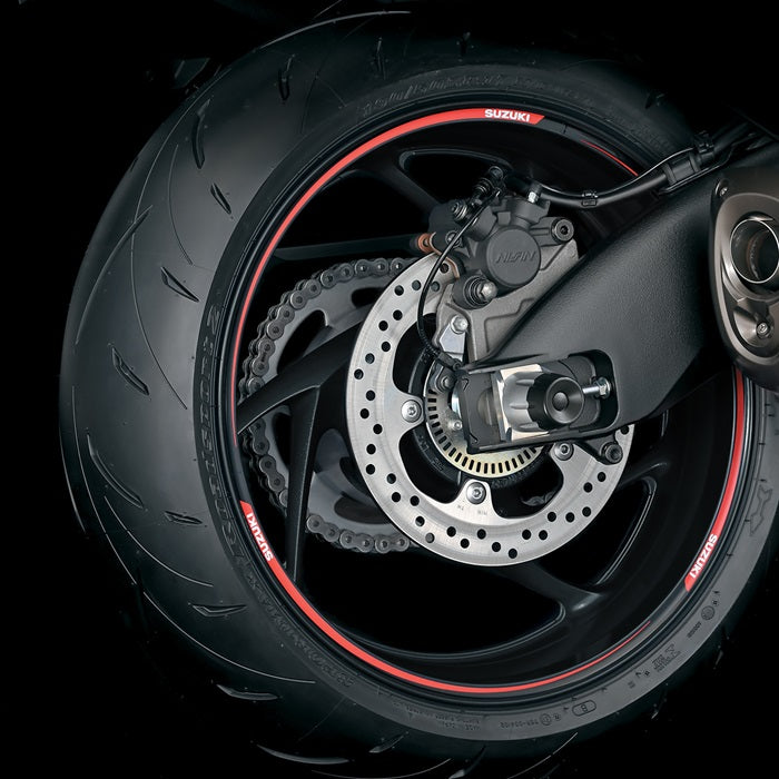 Suzuki Rim Decal, Red/Black – Suzuki item 99183-00A10-RD1