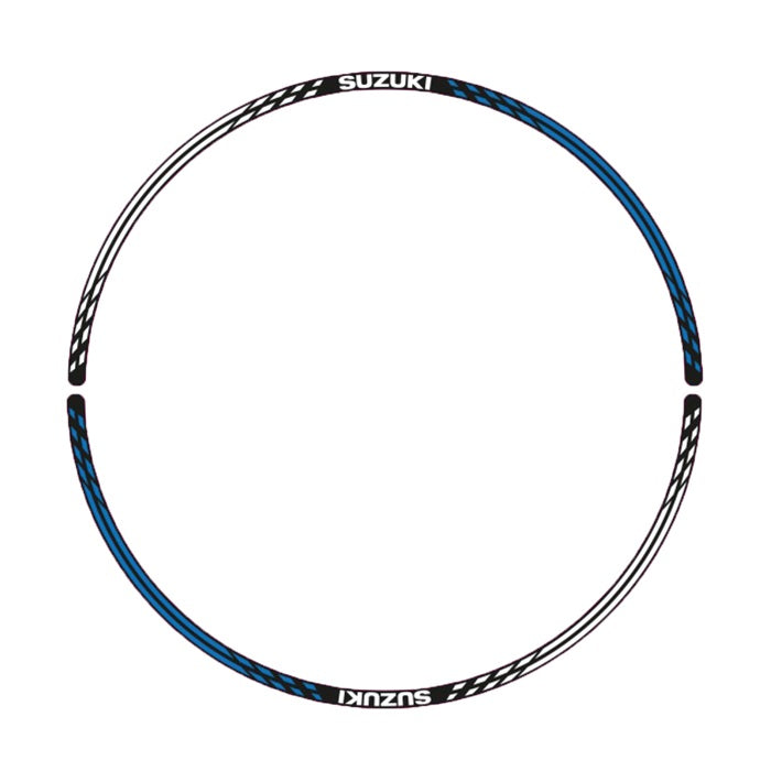 Suzuki Rear Wheel Decal (Blue/White V1) – Suzuki item 990D0-WHL05-002