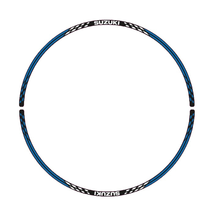 Suzuki Rear Wheel Decal (Blue/White V2) – Suzuki item 990D0-WHL06-002