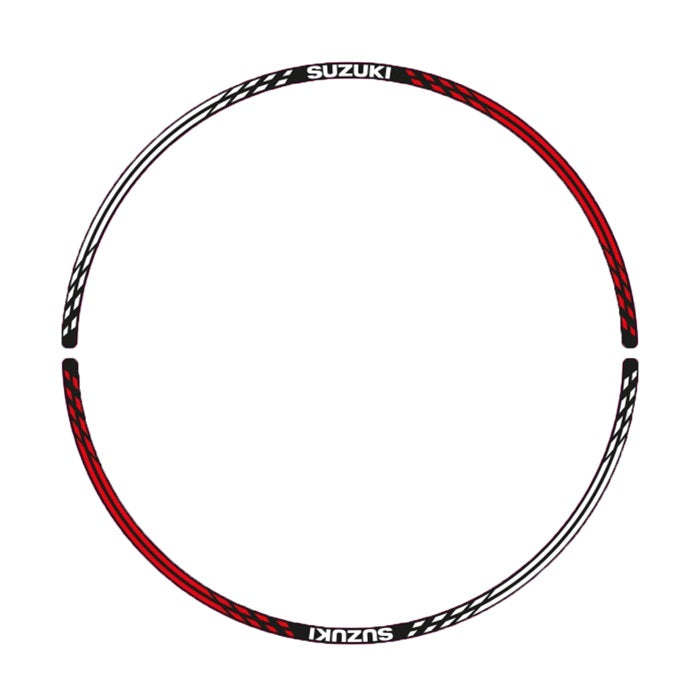 Suzuki Rear Wheel Decal (Red/White V1) – Suzuki item 990D0-WHL07-002