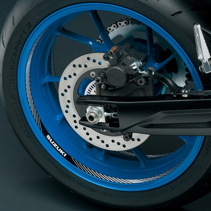 Suzuki Wheel Decal, Black & White – Suzuki item 99182-00A00-SZK