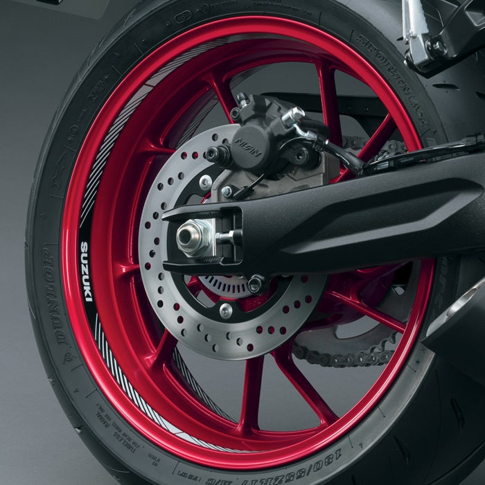 Suzuki Wheel Decal, Black & White product image 2