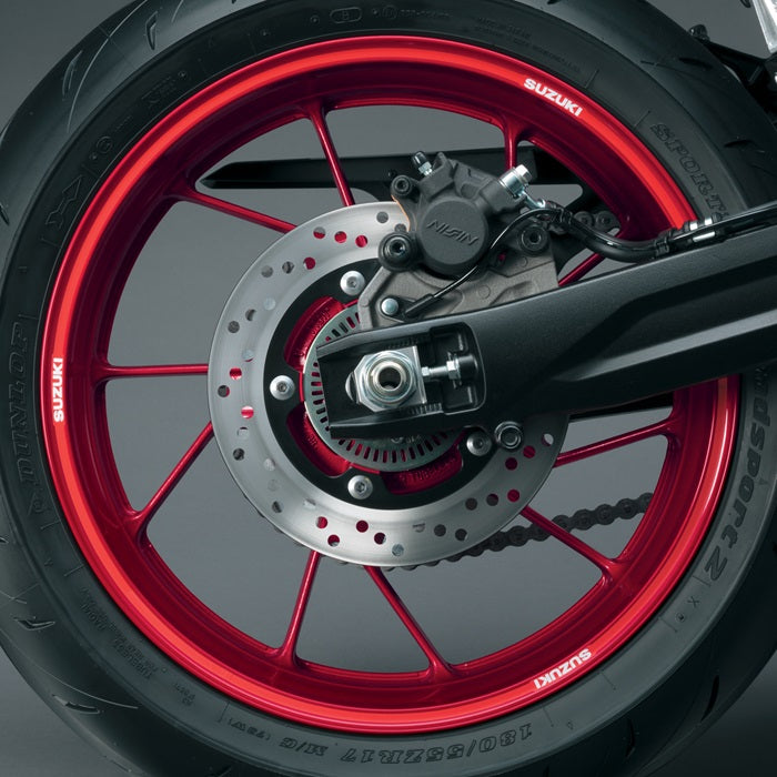 Suzuki Rim Decal, Red product image 3