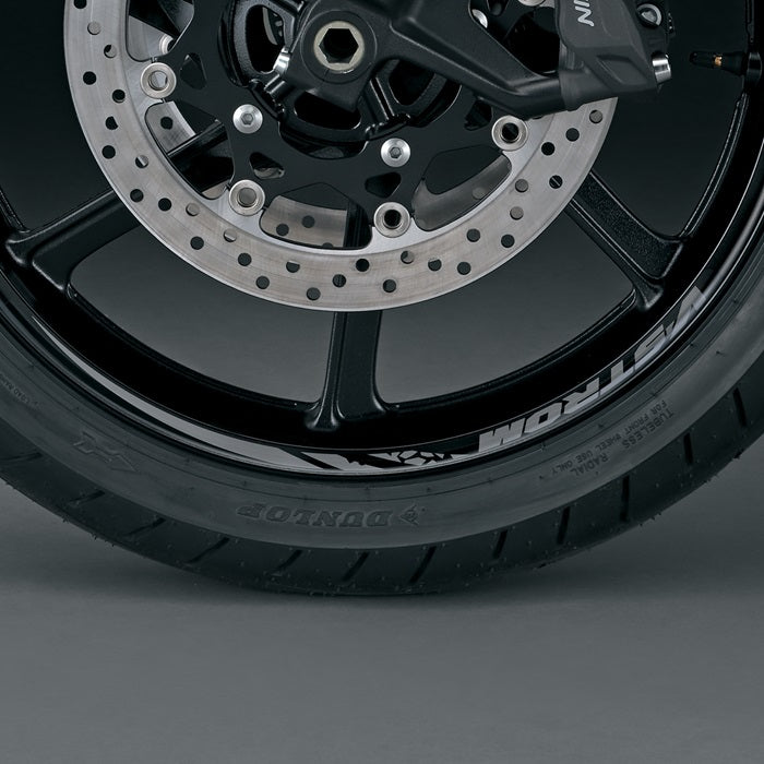 Suzuki Wheel Decal, 19" Front, Gray – Suzuki item 99183-25L00-GRY