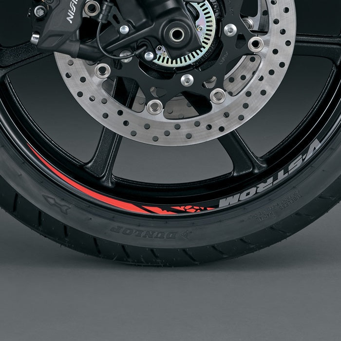 Suzuki Wheel Decal, 19" Front, Red – Suzuki item 99183-25L00-RED