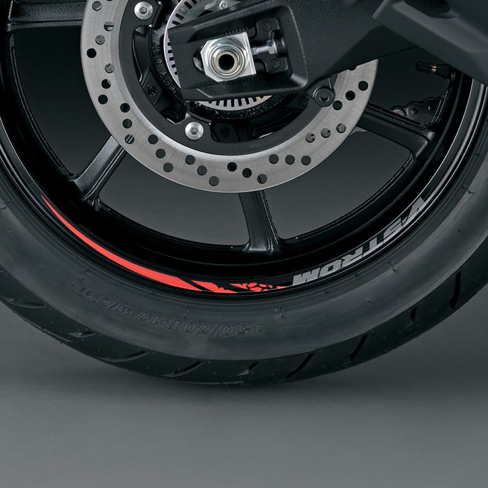 Suzuki Wheel Decal, 17" Rear, Red – Suzuki item 99183-25L10-RED