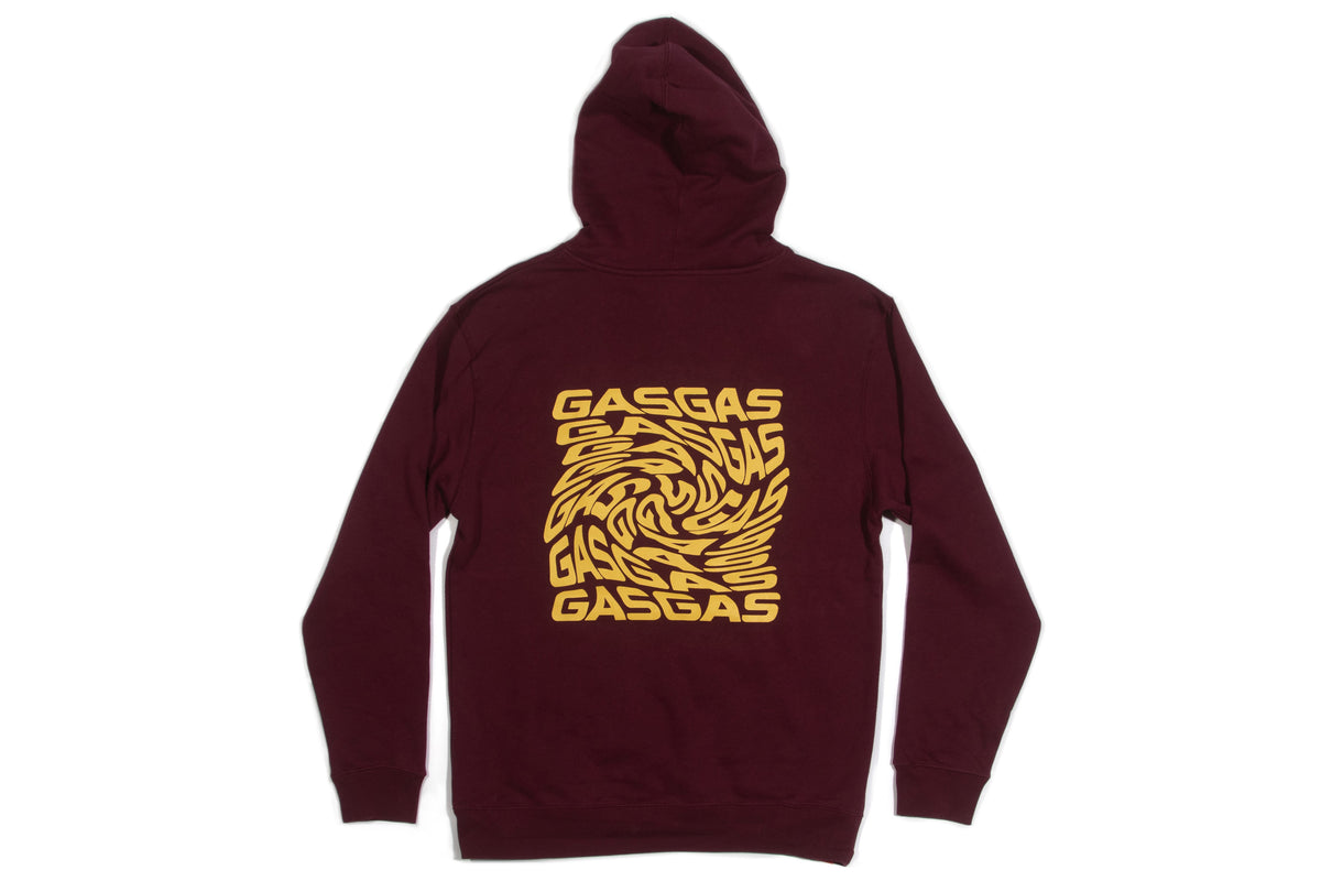 GASGAS CRAZY TWIST HOODIE MAROON