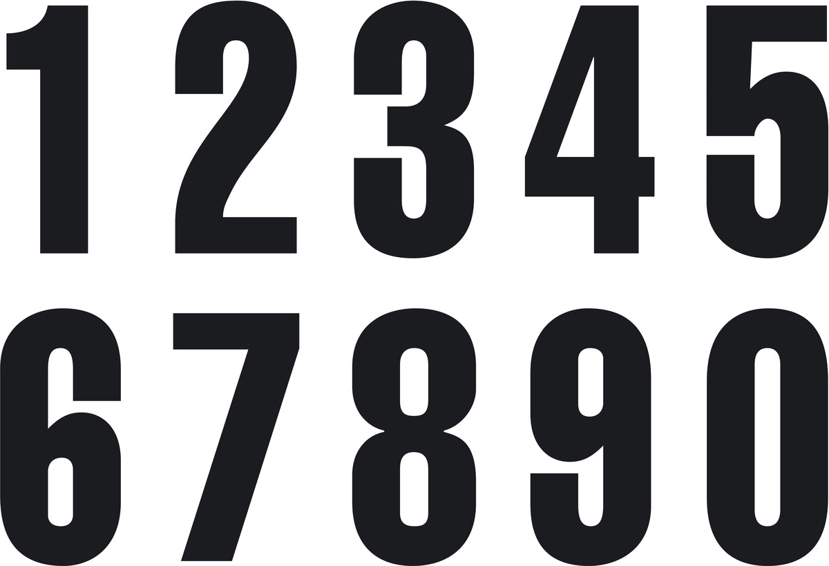 KTM Start numbers – 32220X – KTM part 32220X