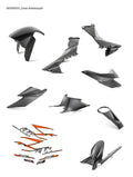 KTM Carbon fairing kit – KTM part 00010000324