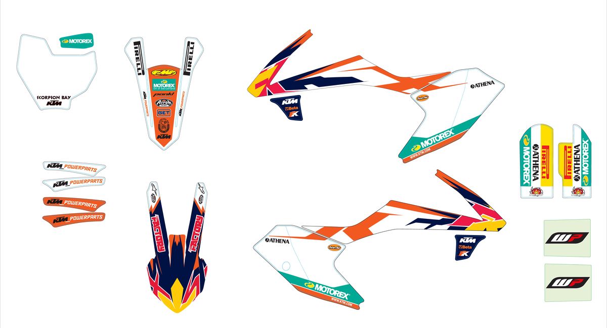 KTM Factory graphics kit – 46308990000 – KTM part 46308990000