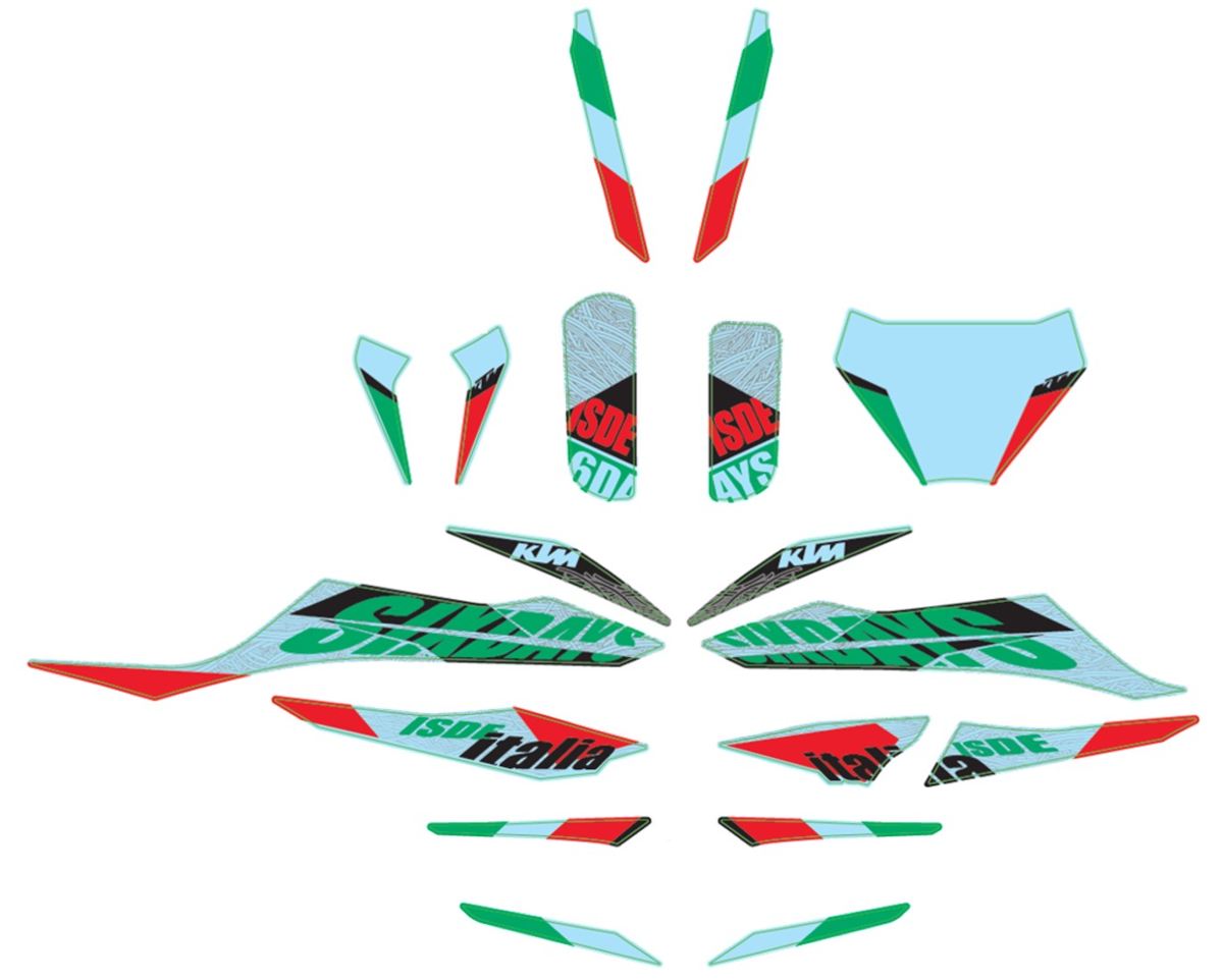 KTM Italy Six Days graphics kit – KTM part 55708990000