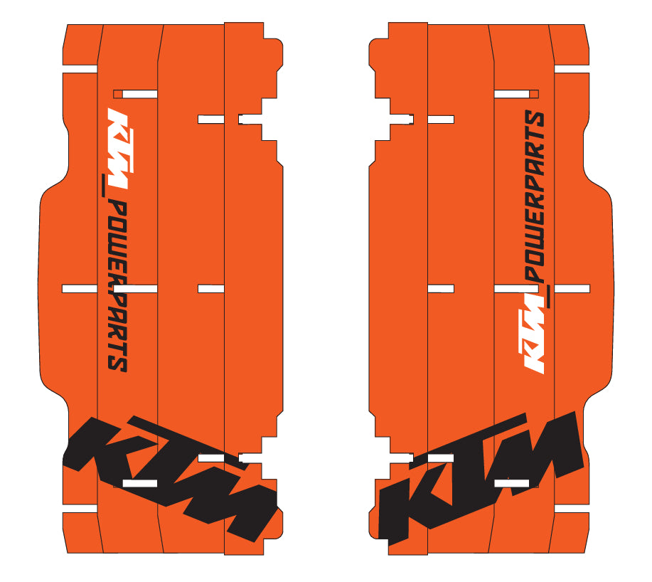KTM Radiator protection grille sticker kit – 78108999000 – KTM part 78108999000