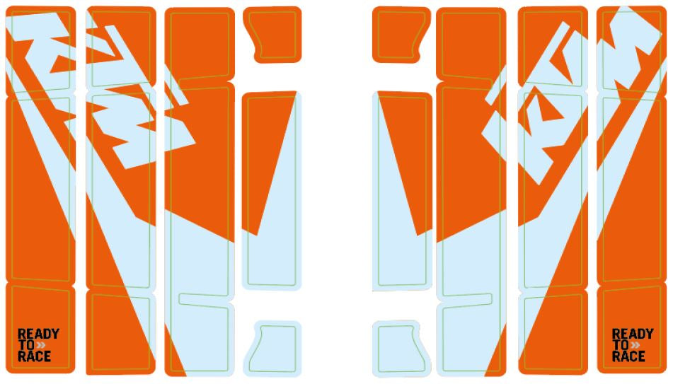 KTM Radiator protection grille sticker kit – 79108999000 – KTM part 79108999000