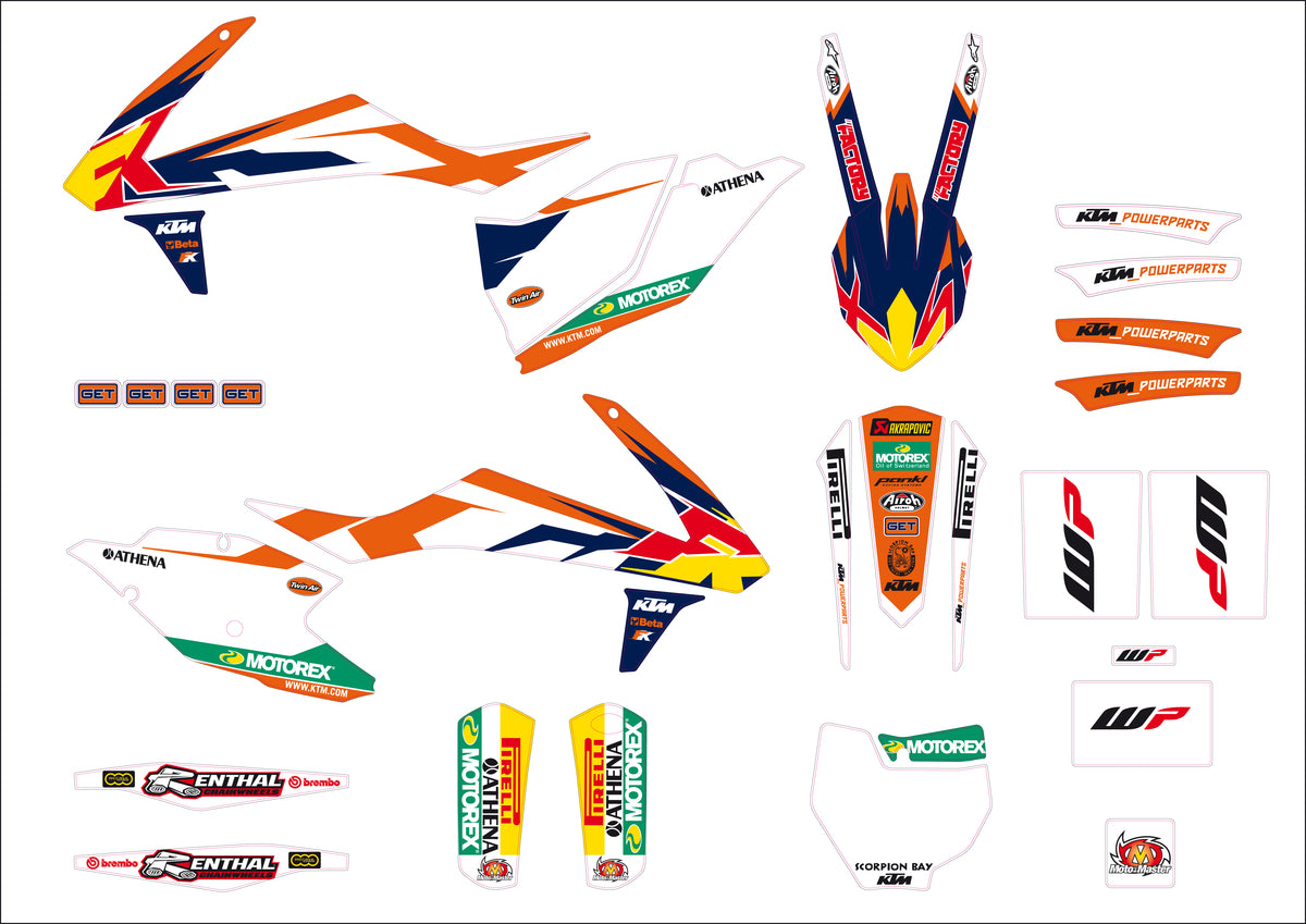 KTM Factory graphics kit – 79208990000 – KTM part 79208990000