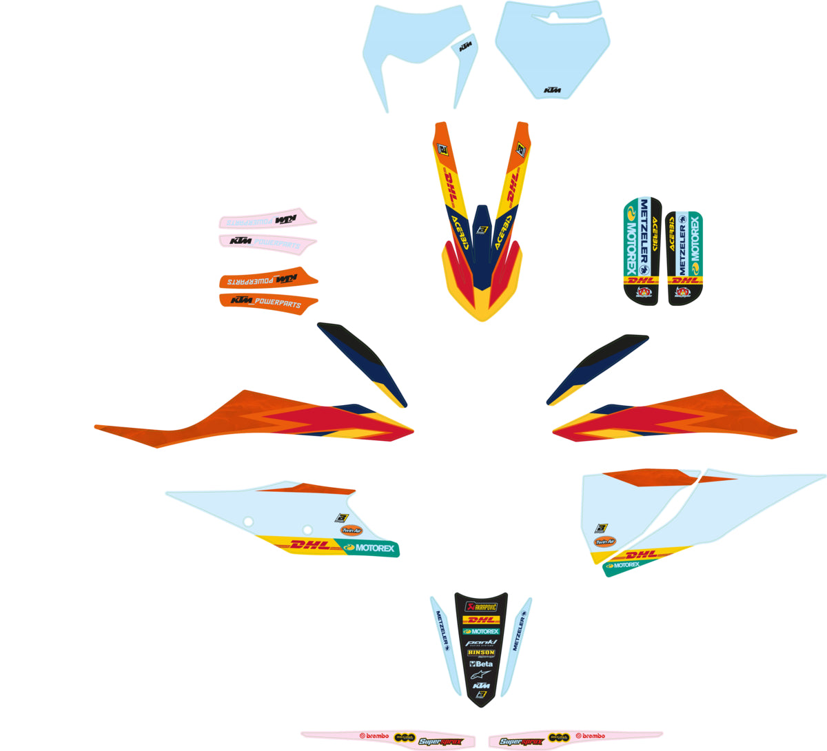 KTM Factory graphics kit – 79508990000 – KTM part 79508990000