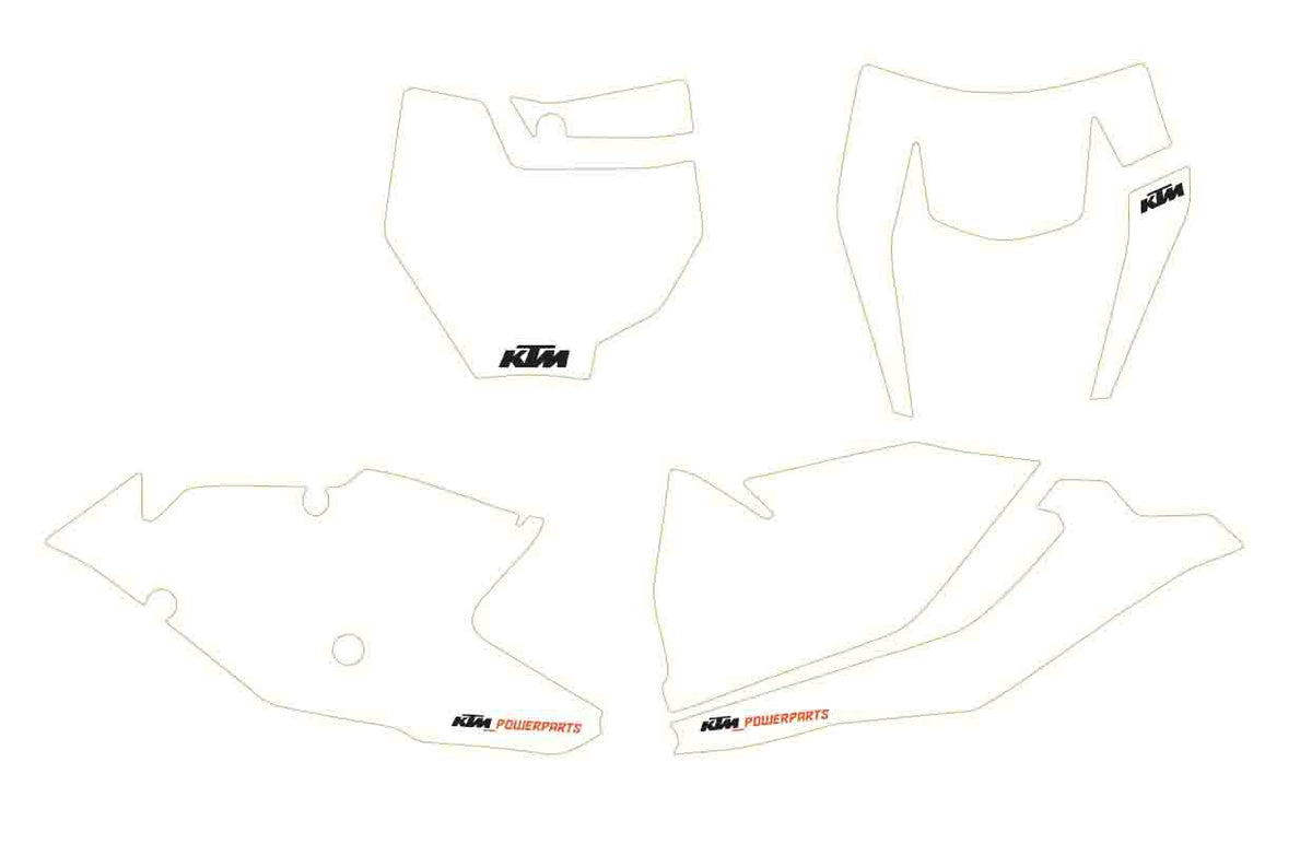 KTM Start number backgrounds – 7960898800028 – KTM part 7960898800028