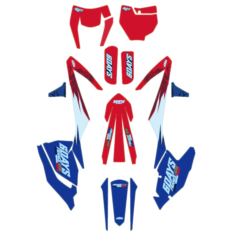 KTM France Six Days graphics kit – KTM part 79608990500