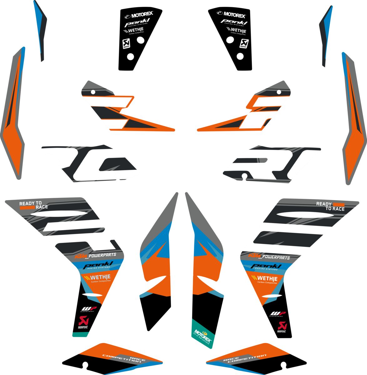 KTM Factory graphics kit – 94508999000 – KTM part 94508999000