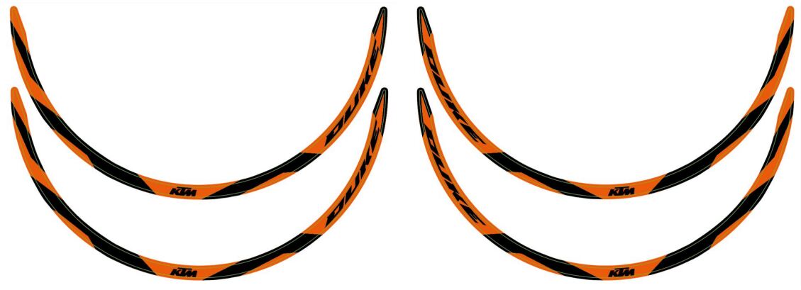 KTM Wheel trim ring sticker kit – KTM part 96009999000