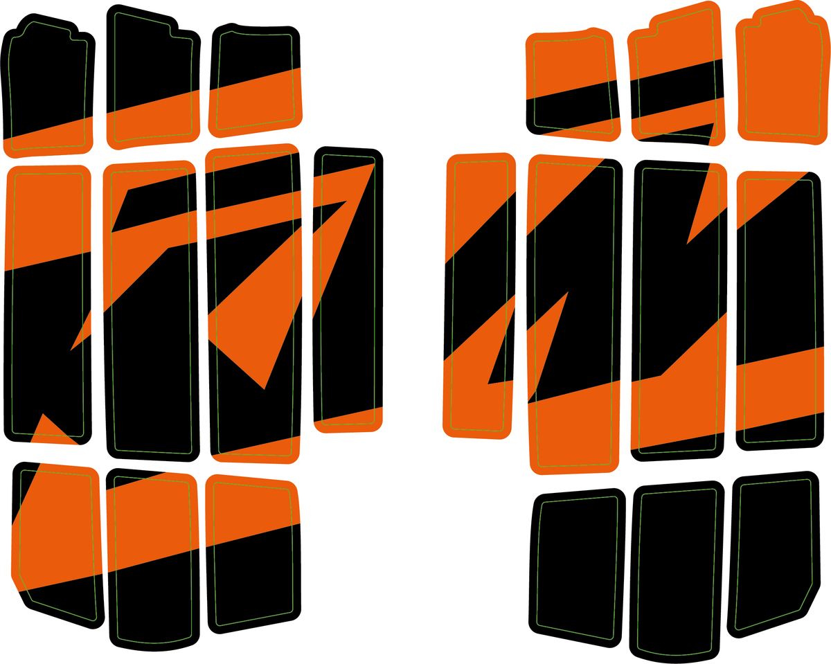 KTM Radiator protection grille sticker kit – A46035999000 – KTM part A46035999000
