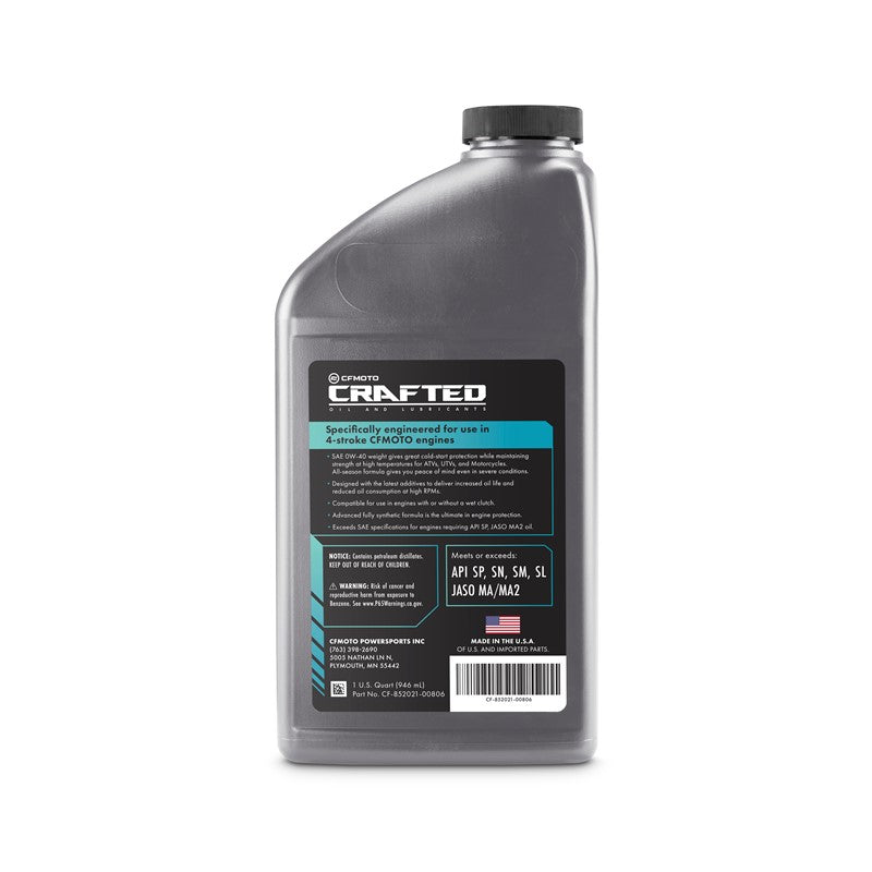 CFMOTO 0W-40 Full Synthetic Engine Oil, 1 Quart product image 3